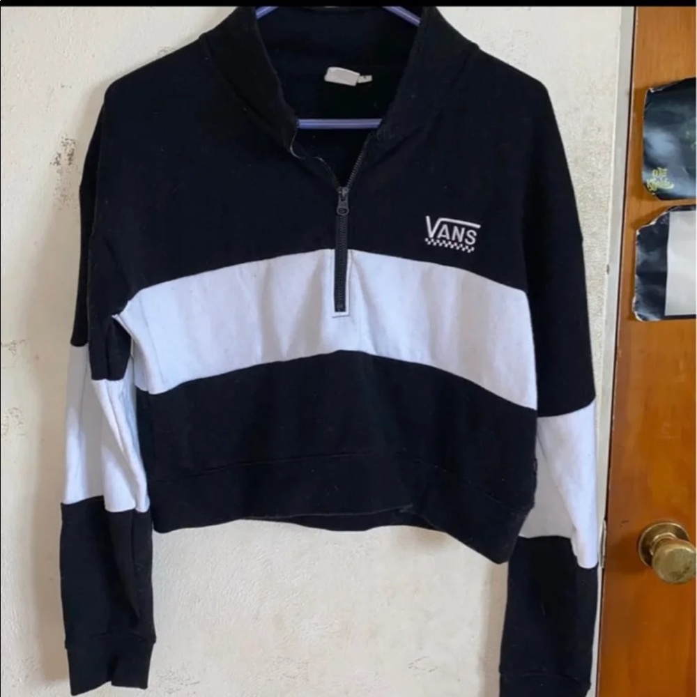 Vans cropped half zip